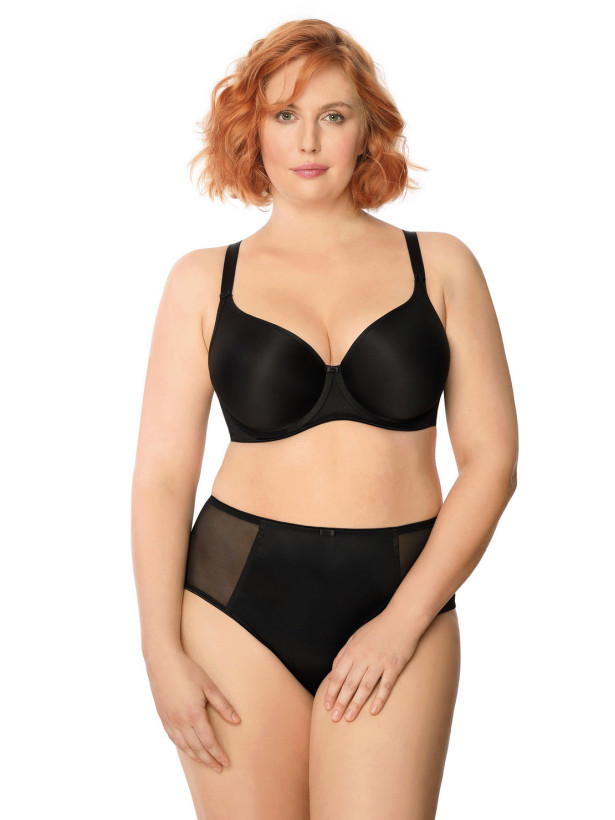 Seamless Spacer Bra Mefemi Anna Black – Breathable Minimizer