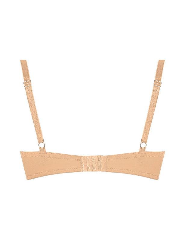 Nude Lace Wireless Push-Up Bra Mefemi Clarisa – Deep Plunge Comfort