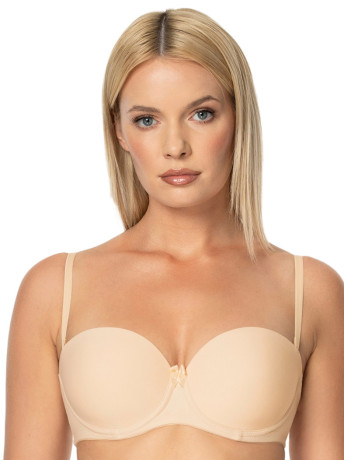 Strapless Balconette Bra Mefemi Ewa Beige – Invisible Nude Fit
