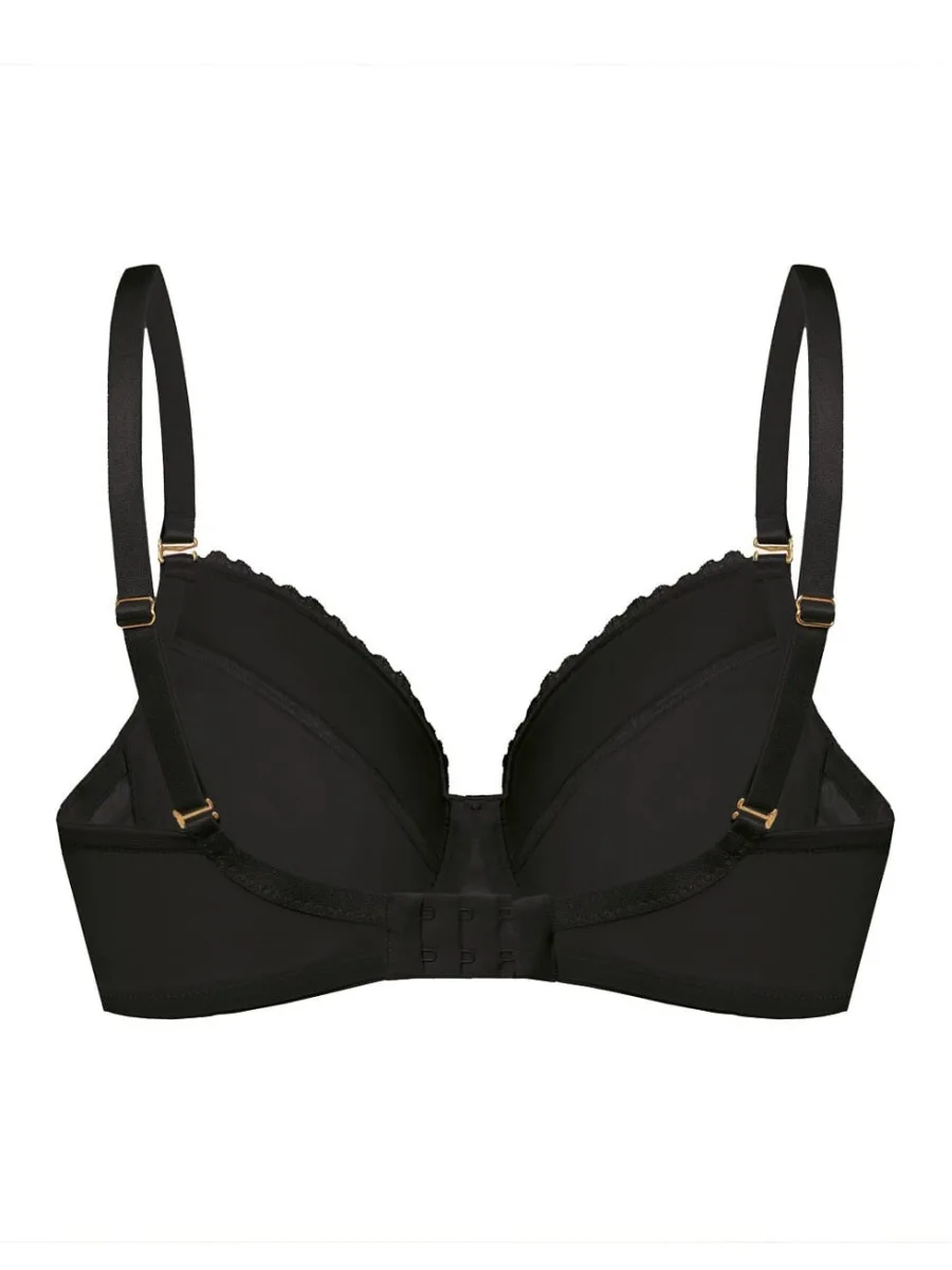 Black Lace Padded Bra Mefemi Petra – Natural Lift & Shape