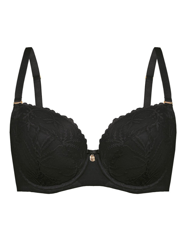 Black Lace Padded Bra Mefemi Petra – Natural Lift & Shape