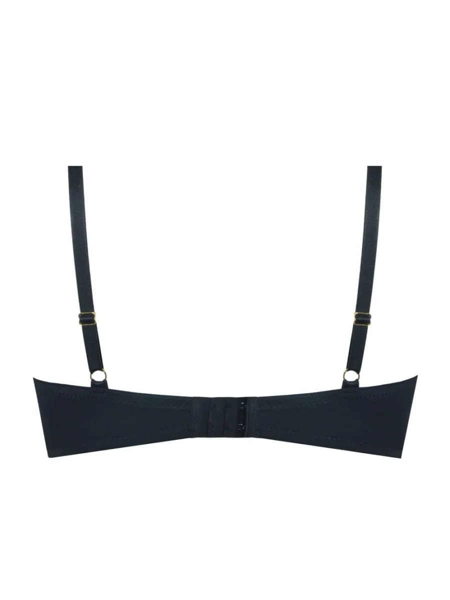 Black Lace Wireless Bra Mefemi Clarisa – Deep Plunge Lift