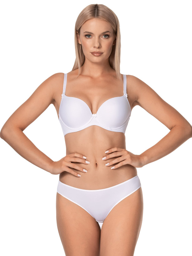 Classic Double Push-Up Bra Mefemi Ida White – Radiant & Fresh
