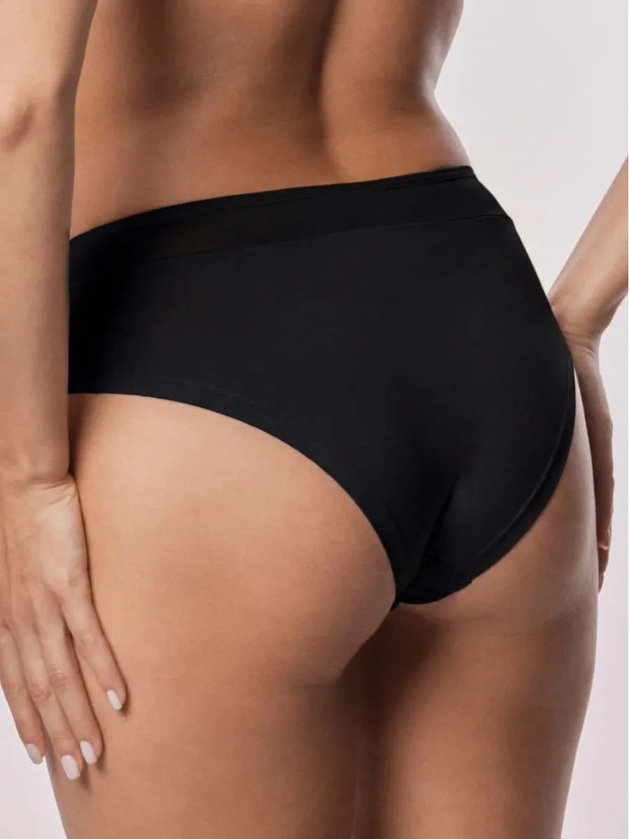 Classic Mesh Briefs Mefemi Celine Black – Soft Everyday Support