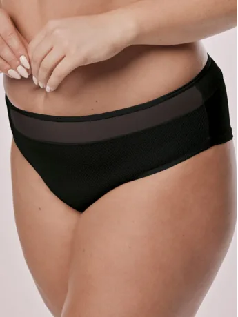 Klassischer Mesh-Slip Mefemi Celine Schwarz – Weicher Halt für jeden Tag