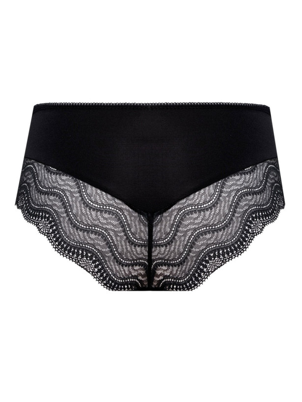 Elegante Hipster-Panty aus Spitze Mefemi Pepite – Schwarz