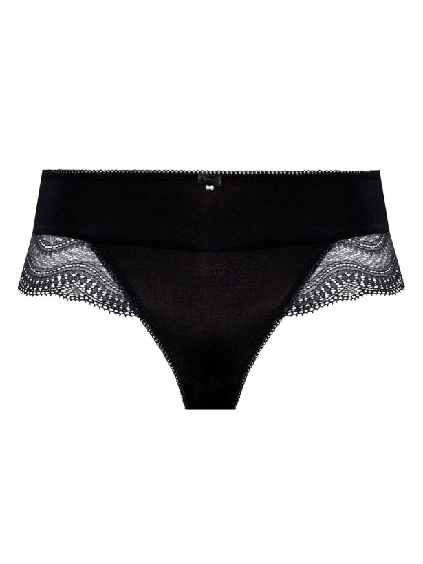 Elegante Hipster-Panty aus Spitze Mefemi Pepite – Schwarz