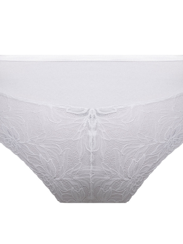 Weißer High-Waist-Slip aus Spitze Mefemi Laura – Sanftes Silhouette-Shaping