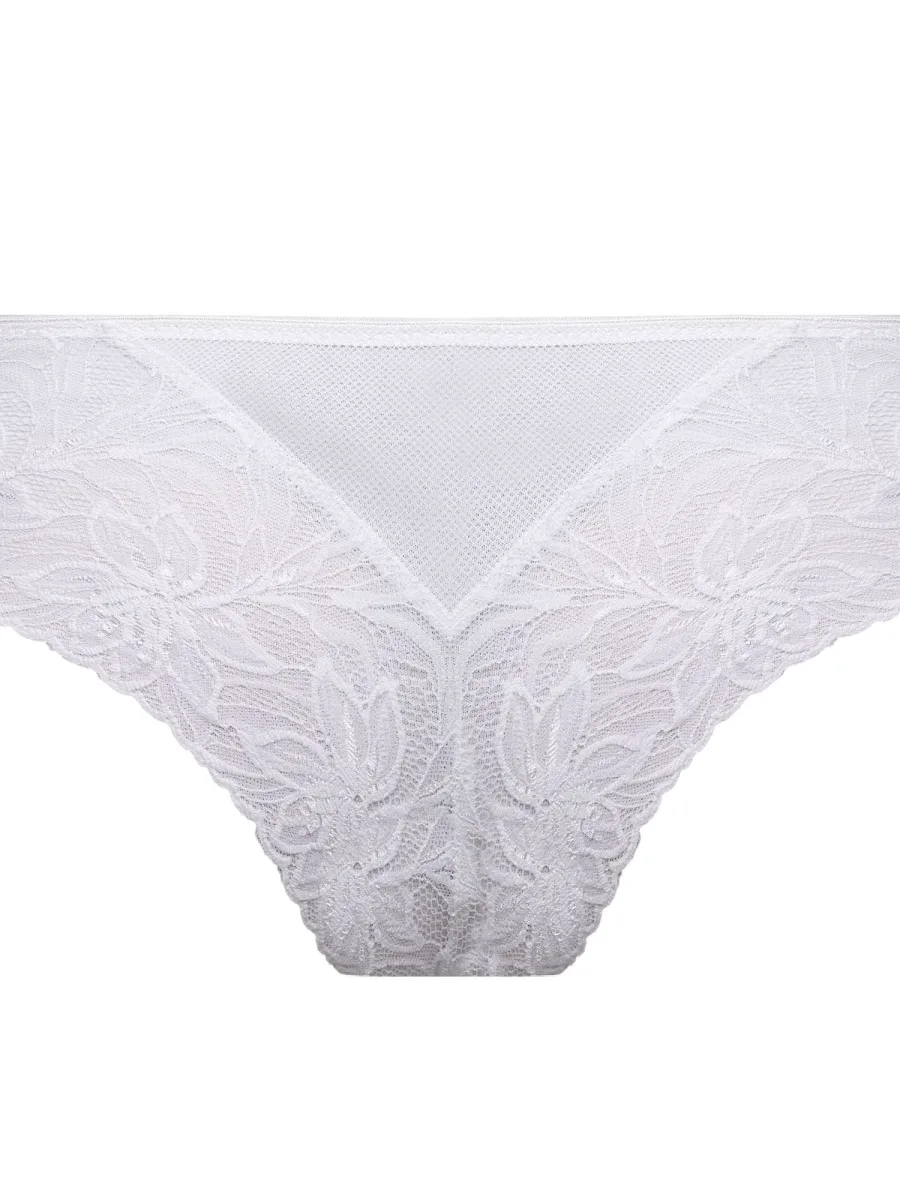 Floral Lace Brazilian Panties Mefemi Laura – Feminine White Underwear