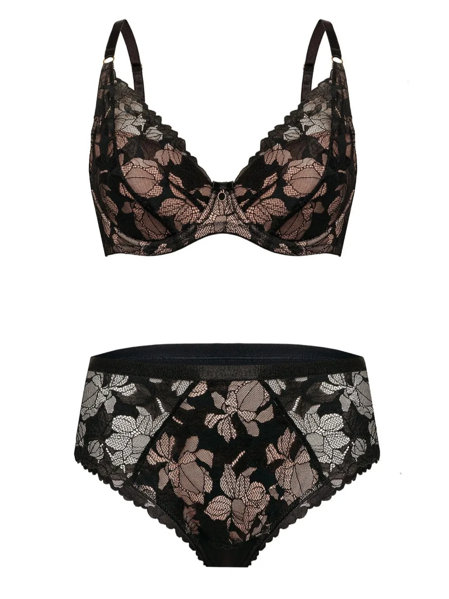 High-Waist Lace Brazilian Panties Mefemi Hanna – Cheeky Lift & Comfort