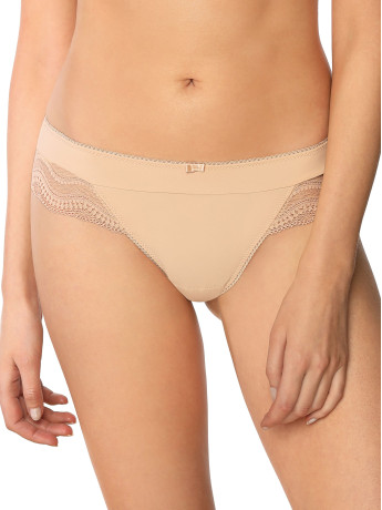 Invisible Nude Brazilian Panties Mefemi Pepite – Beige