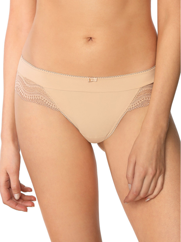 Invisible Nude Brazilian Panties Mefemi Pepite – Beige