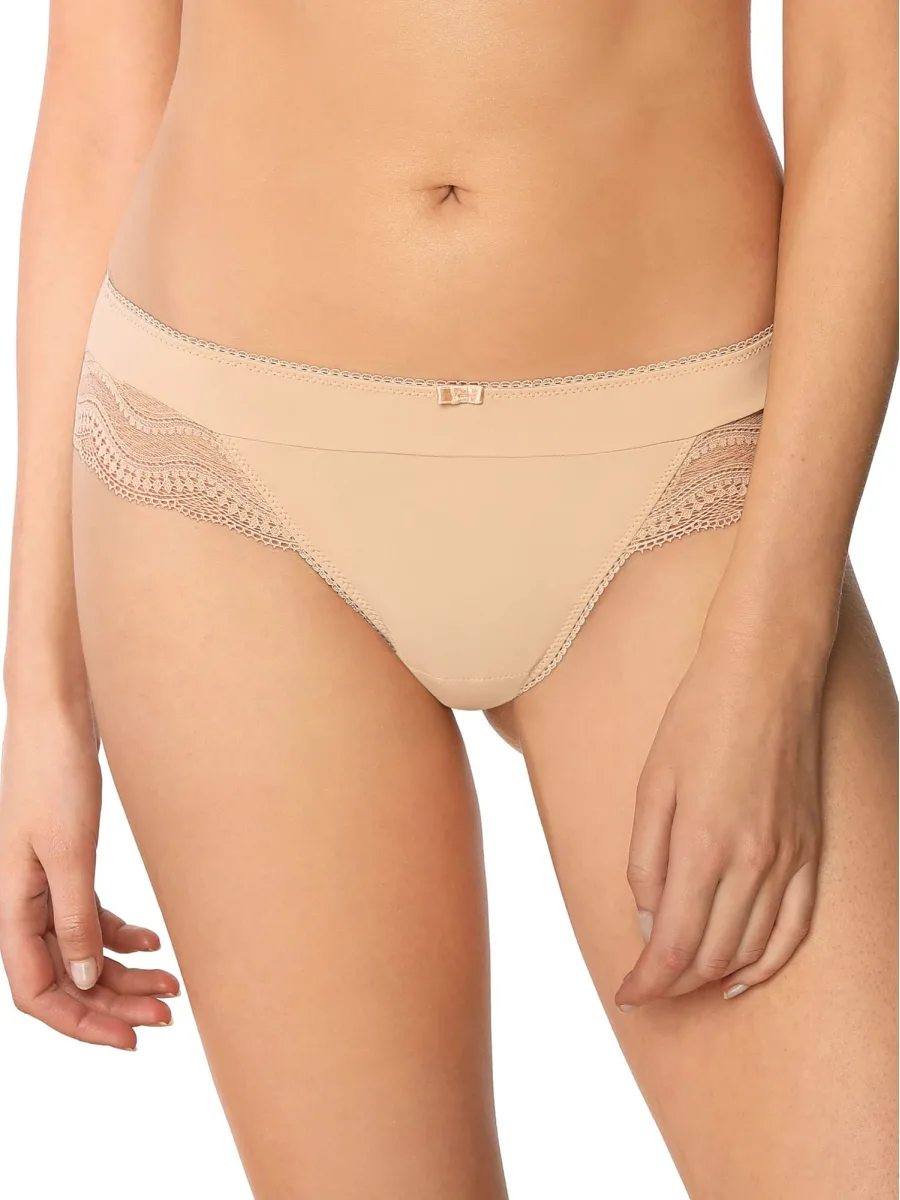 Unsichtbarer Nude Brazilian-Slip Mefemi Pepite – Beige
