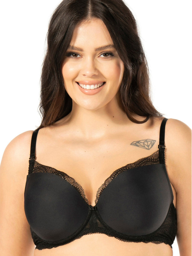 Lace-Trim Push-Up Bra Mefemi Pepite – Removable Padding