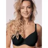 Seamless Minimizer Bra Mefemi Celine Black – Lightweight Spacer Lingerie