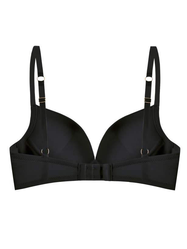 Seamless Push-Up Bra Mefemi Amelia Black – Wireless Plunge Support
