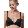 Seamless Push-Up Bra Mefemi Amelia Black – Wireless Plunge Support