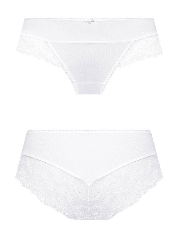 Soft Microfiber Shorts Mefemi Pepite – White Lace Back