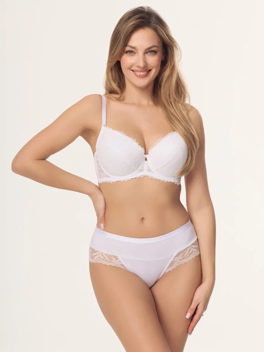 Weißer Push-up-BH aus Spitze Mefemi Petra – Lift mit herausnehmbaren Polstern