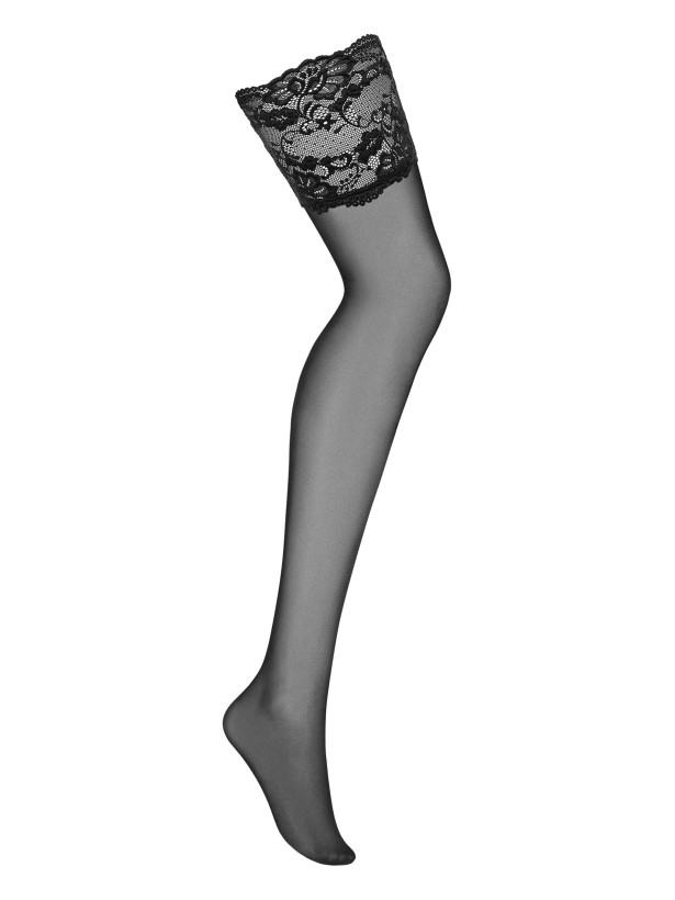 Black Lace Stockings Obsessive 810-STO-1 — Elegant Mesh