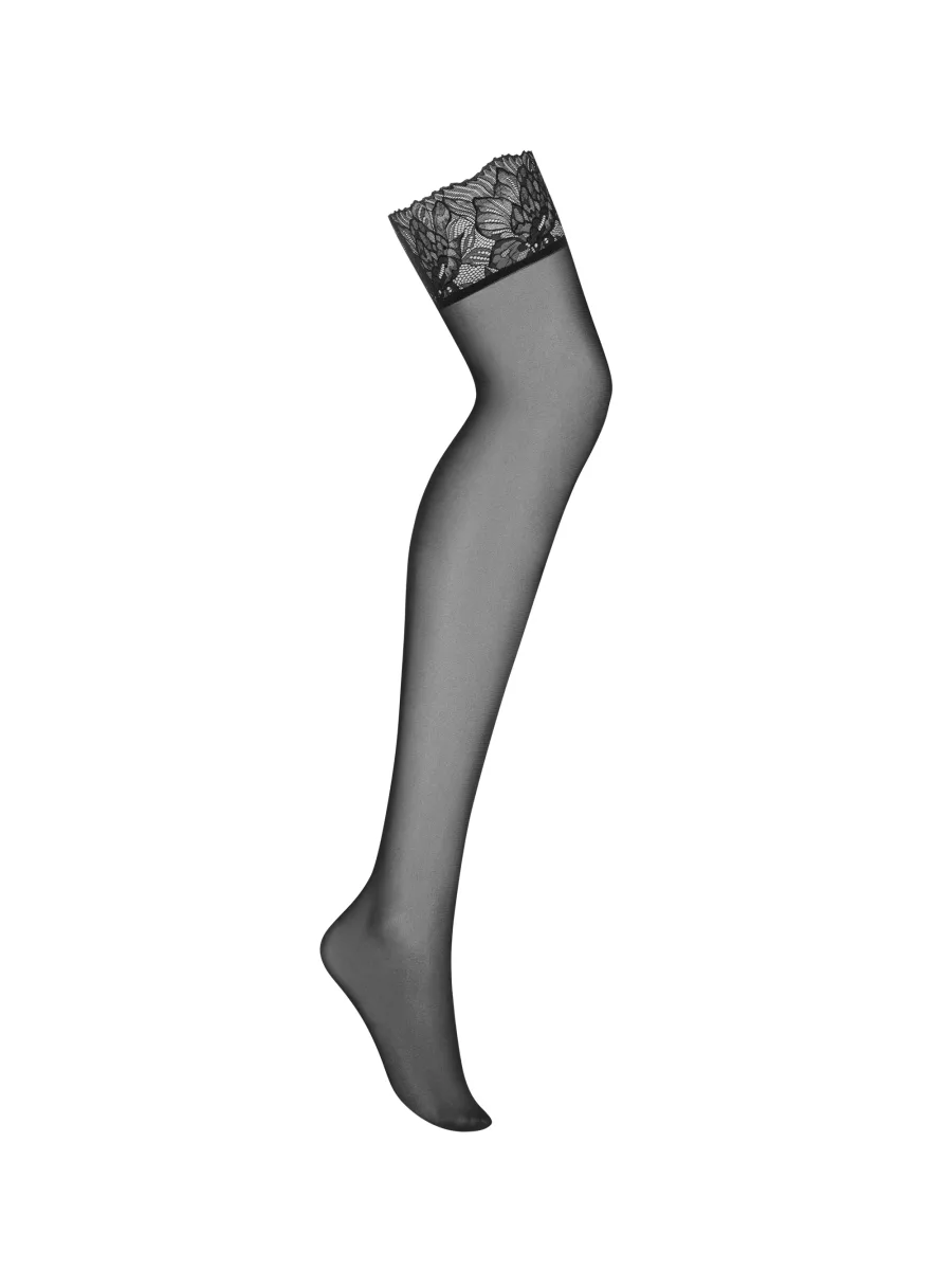 Black Lace Top Stay-Up Stockings Obsessive Matildea Black