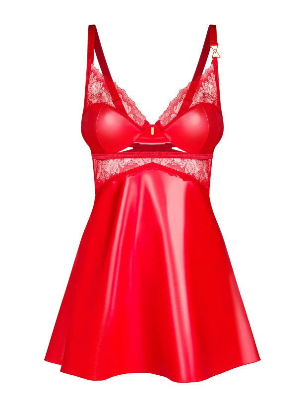 Red Babydoll and Thong Set Obsessive Aliosa