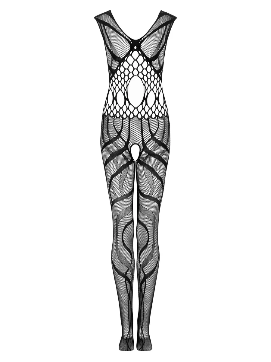 Black Bodystocking Obsessive G328 — Open Crotch