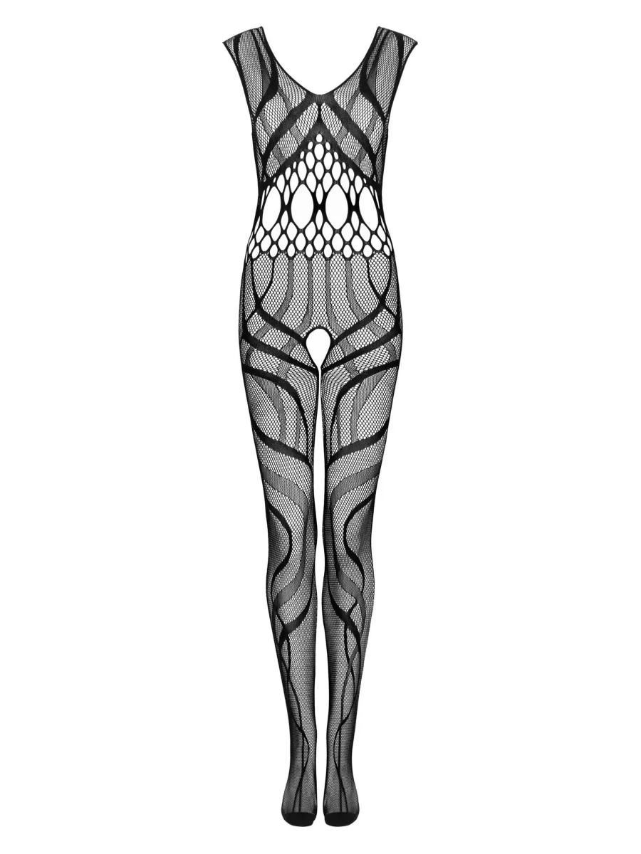 Black Bodystocking Obsessive G328 — Open Crotch