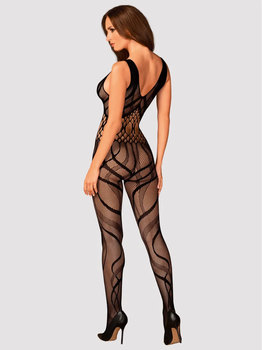 Black Bodystocking Obsessive G328 — Open Crotch