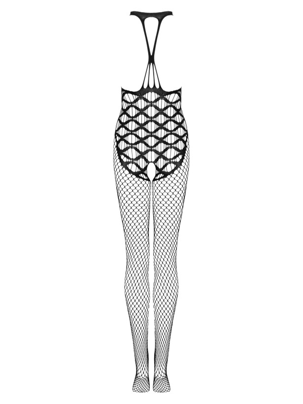 Black Bodystocking Obsessive G332 — Crotchless Mesh