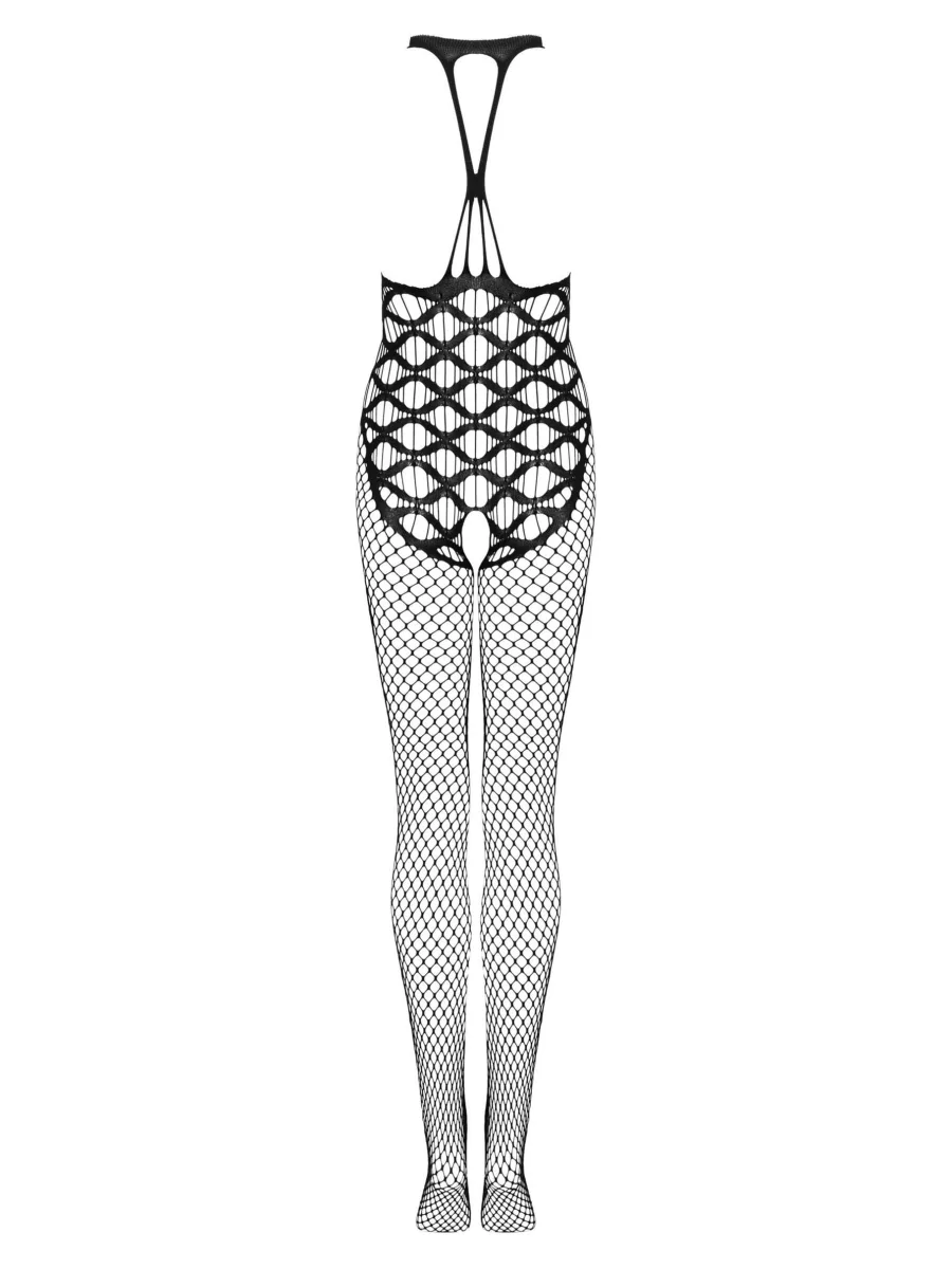 Black Bodystocking Obsessive G332 — Crotchless Mesh