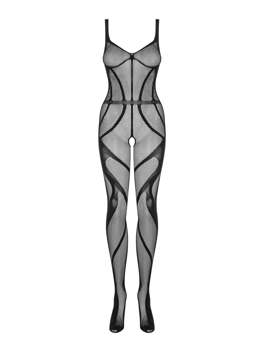 Black Bodystocking Obsessive G336 — Open Crotch