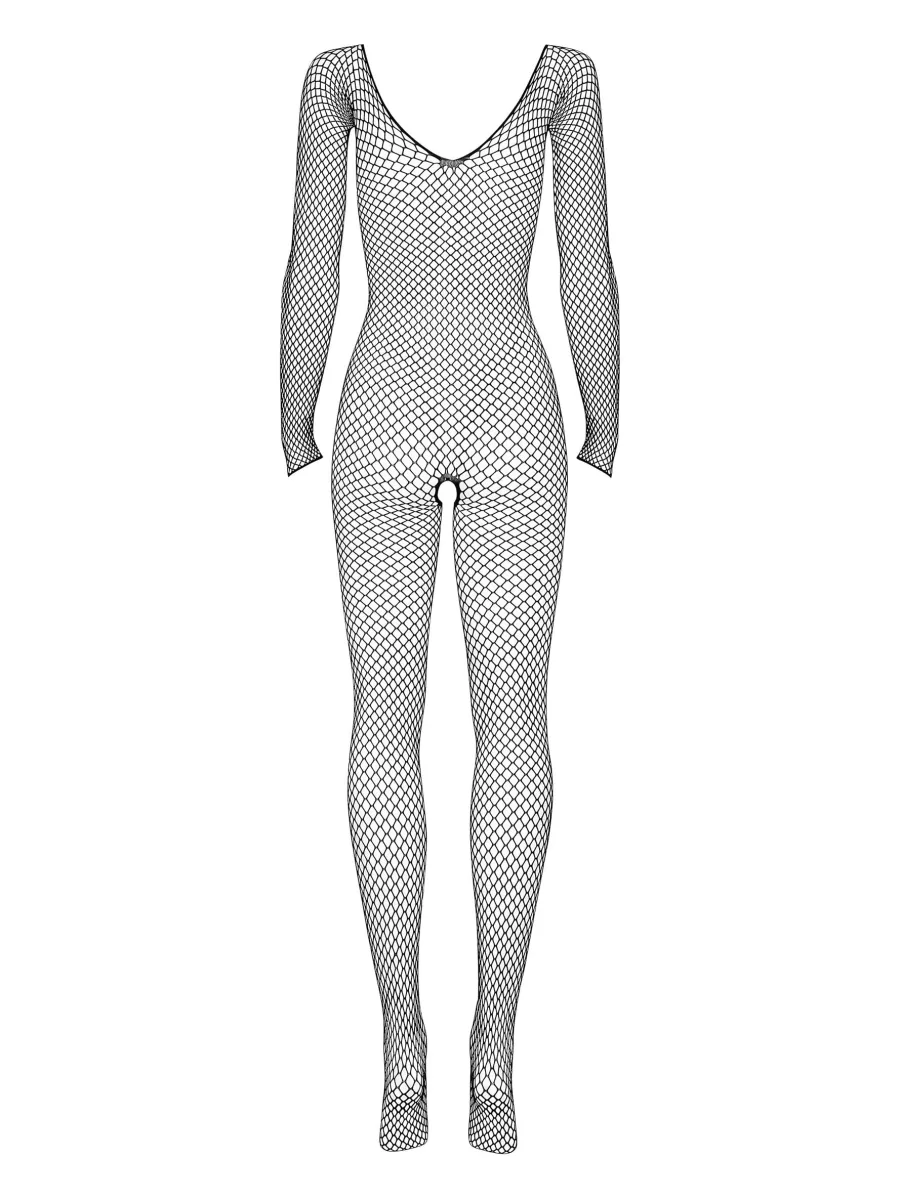 Black Bodystocking Obsessive N109 — Open Crotch