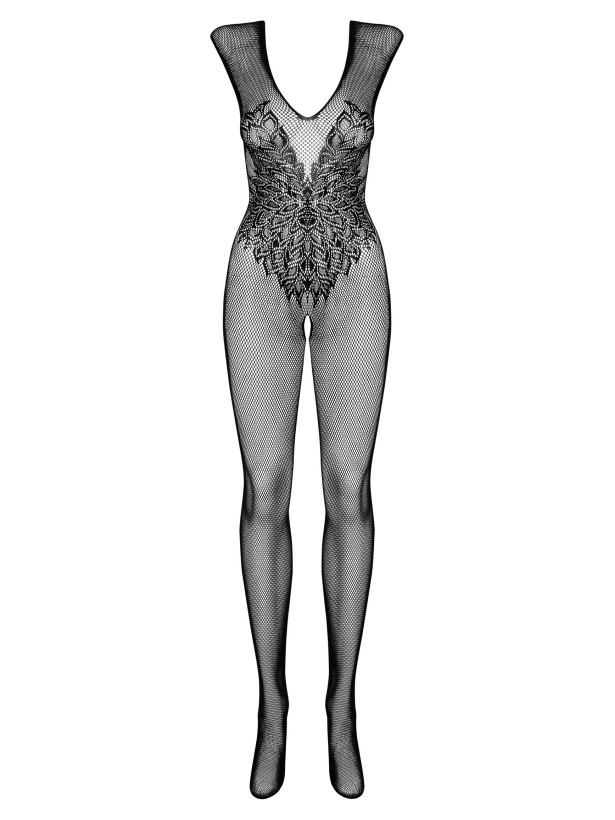 Obsessive N112 Verführerischer Bodystocking mit Flügel-Spitzenmuster