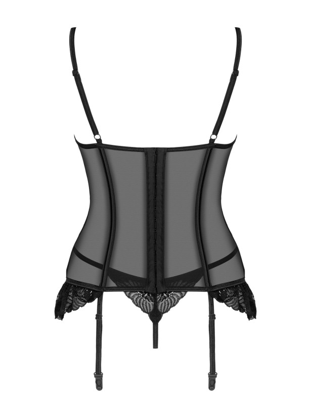 Black Corset Set Obsessive Serena Love — Lace