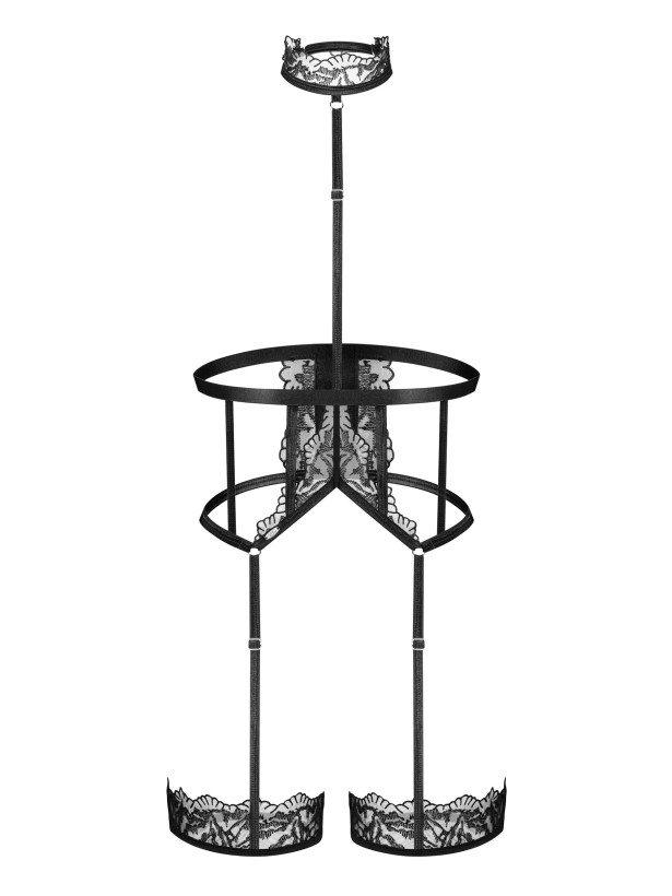 Black Harness Obsessive Hersis — Adjustable Fit