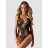 Black Knitted Teddy Obsessive B138 — Open Crotch