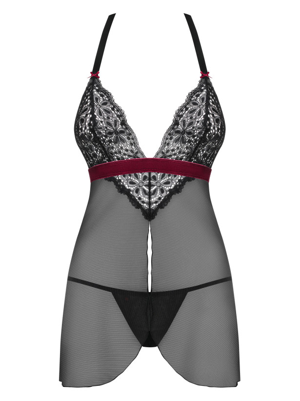 Obsessive Rossita Sinnliches transparentes Babydoll