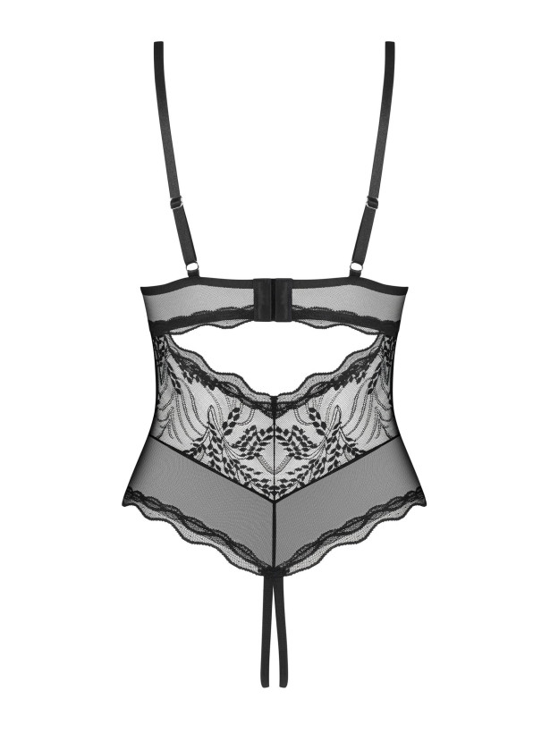 Black Lace Bodysuit Obsessive Exquisite Perisia — Open Access