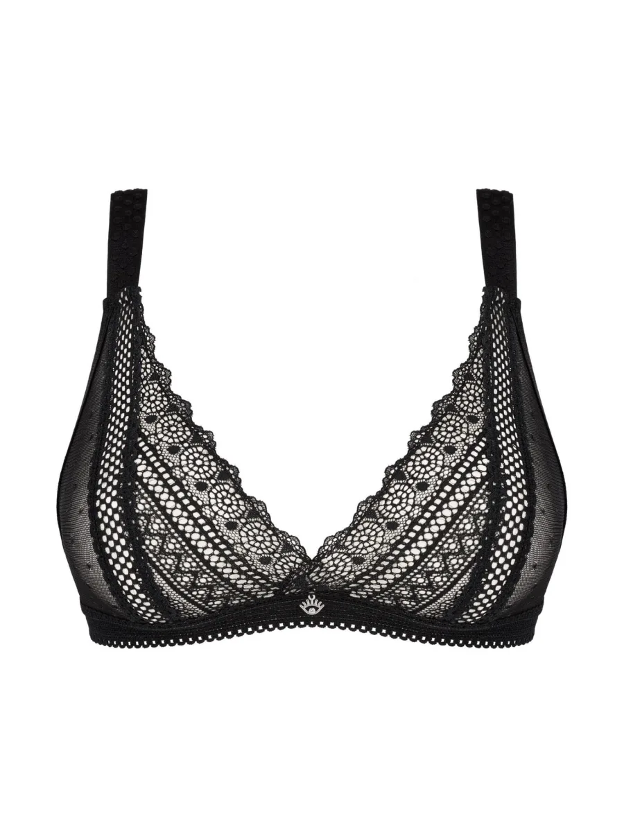 Black Lace Bra Obsessive Estiqua — Plunge Style