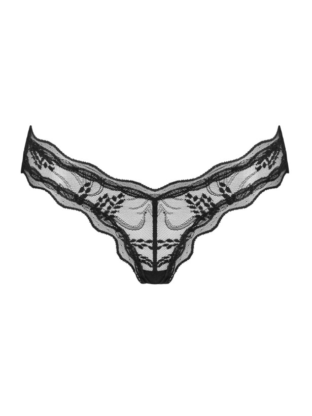 Black Lace Panties Obsessive Exquisite Perisia — Organic Pattern