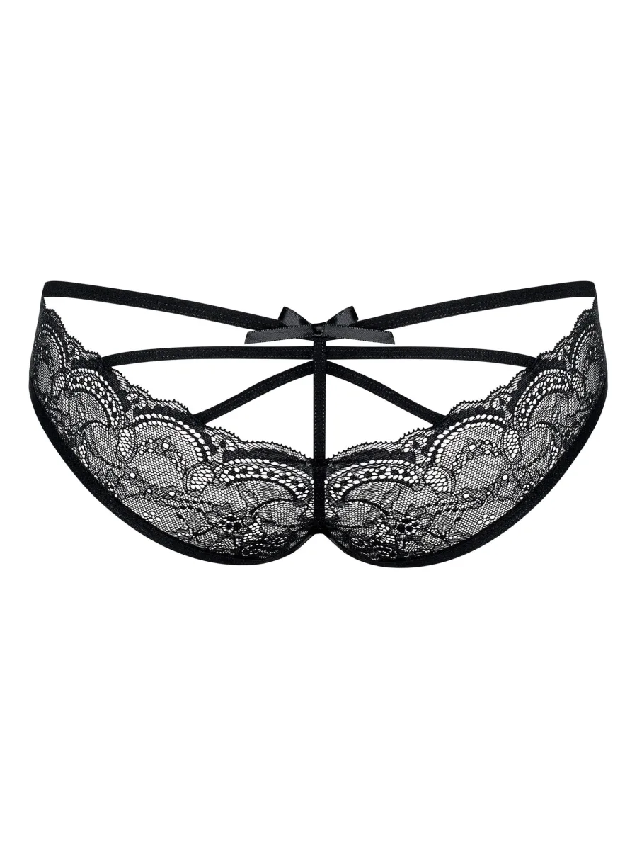 Black Lace Panties Obsessive Frivolla — Unique Back Detail