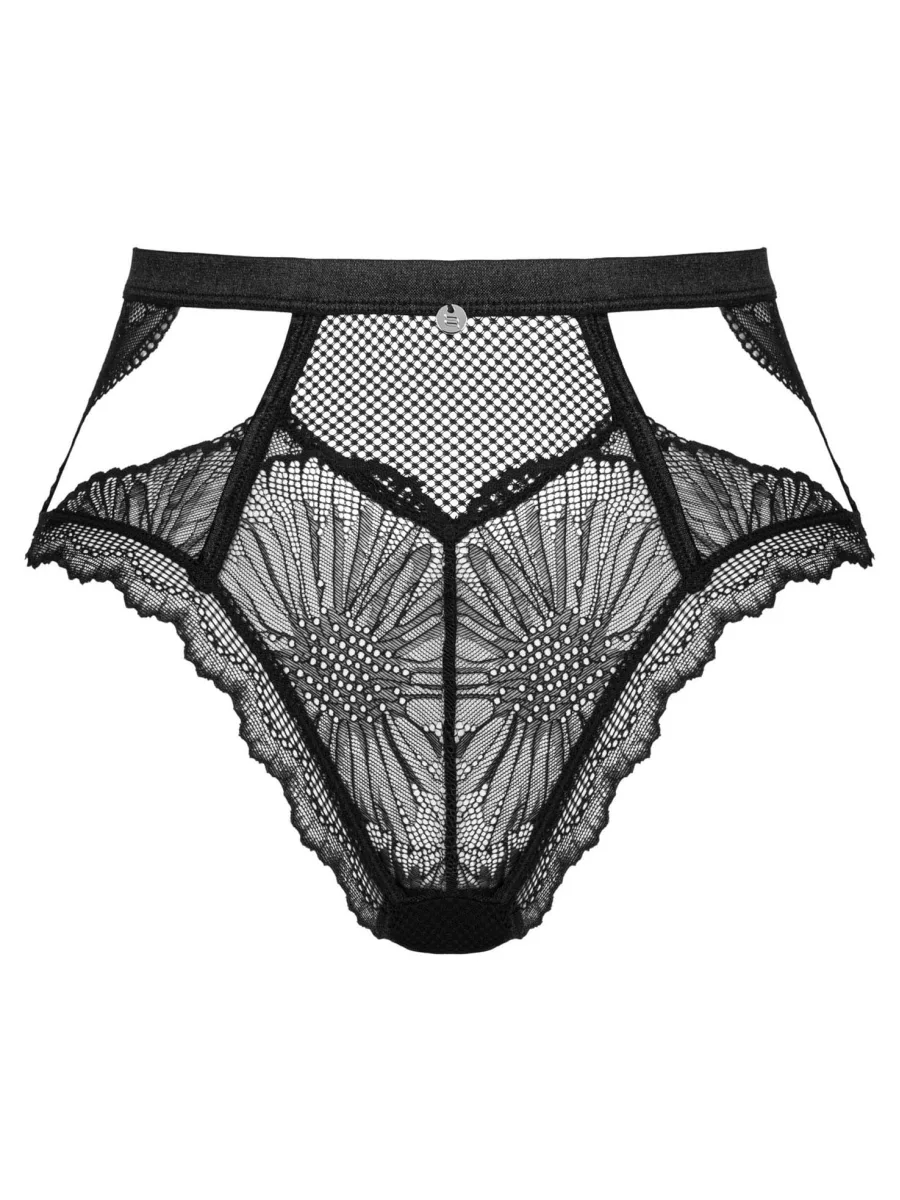 Black Lace Panties Obsessive Mibelia — Front Cutouts
