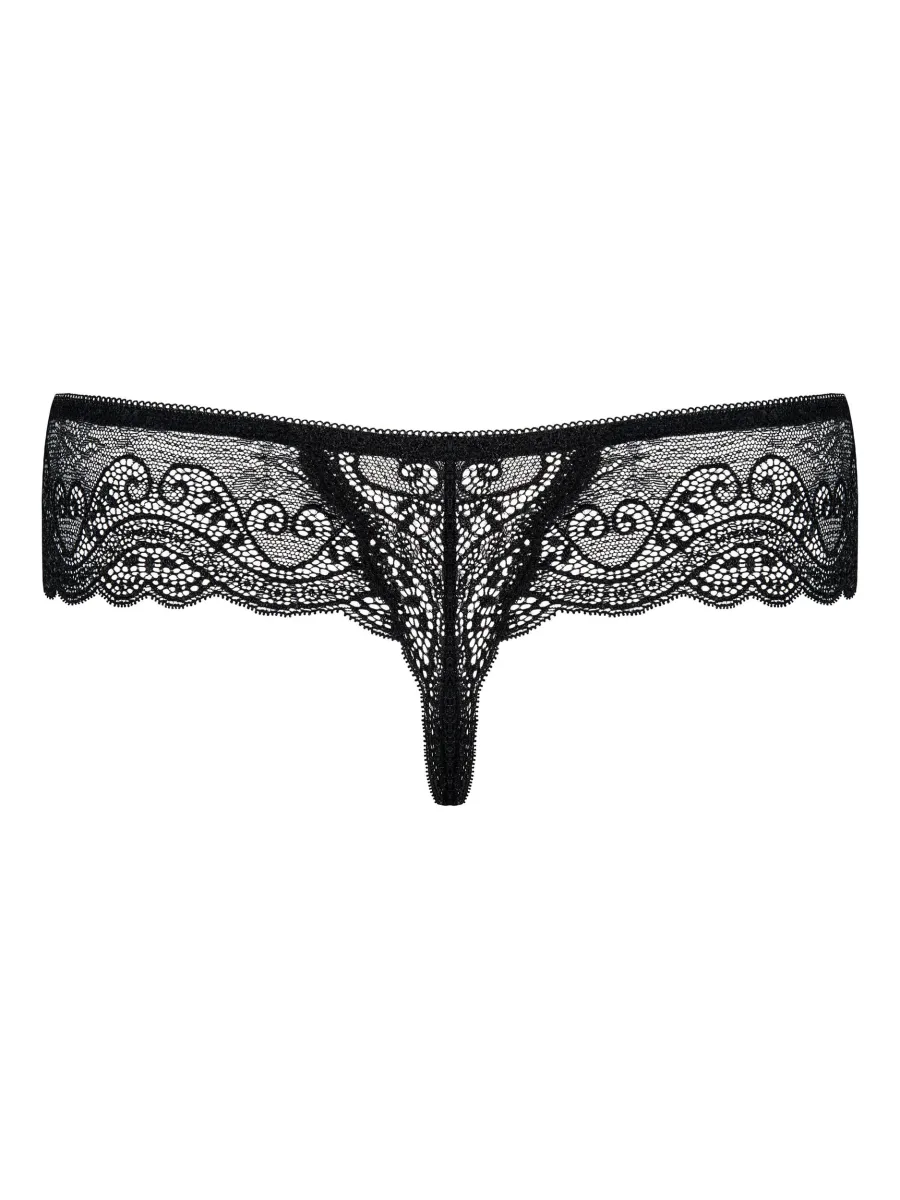 Black Lace Thong Obsessive Miamor — Elegant Design