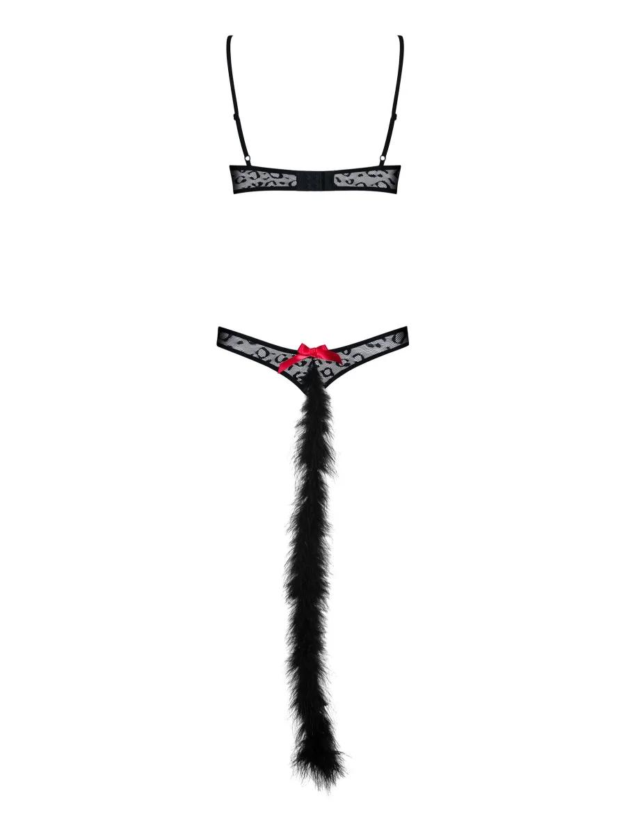 Black Leopard Bodysuit Obsessive Gepardina — Kitty Set