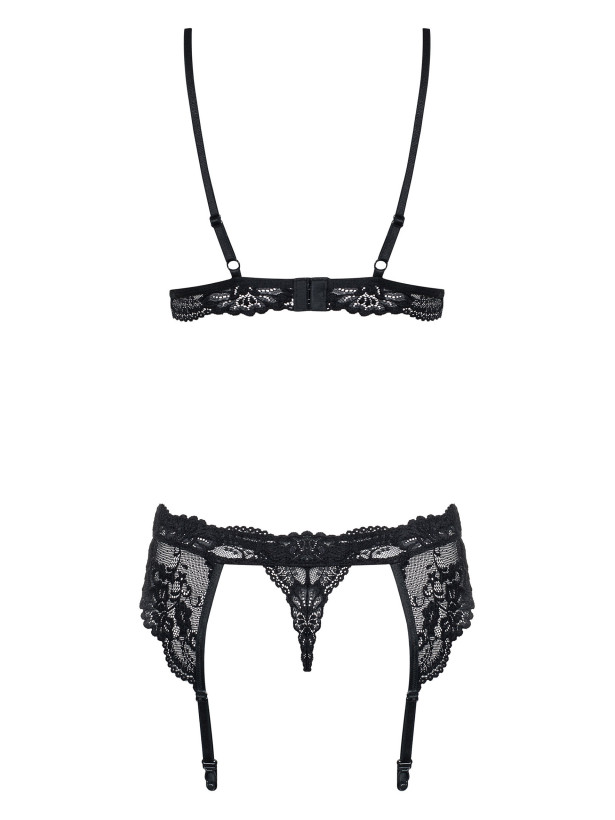 Black Lingerie Set Obsessive 810 — Three Piece