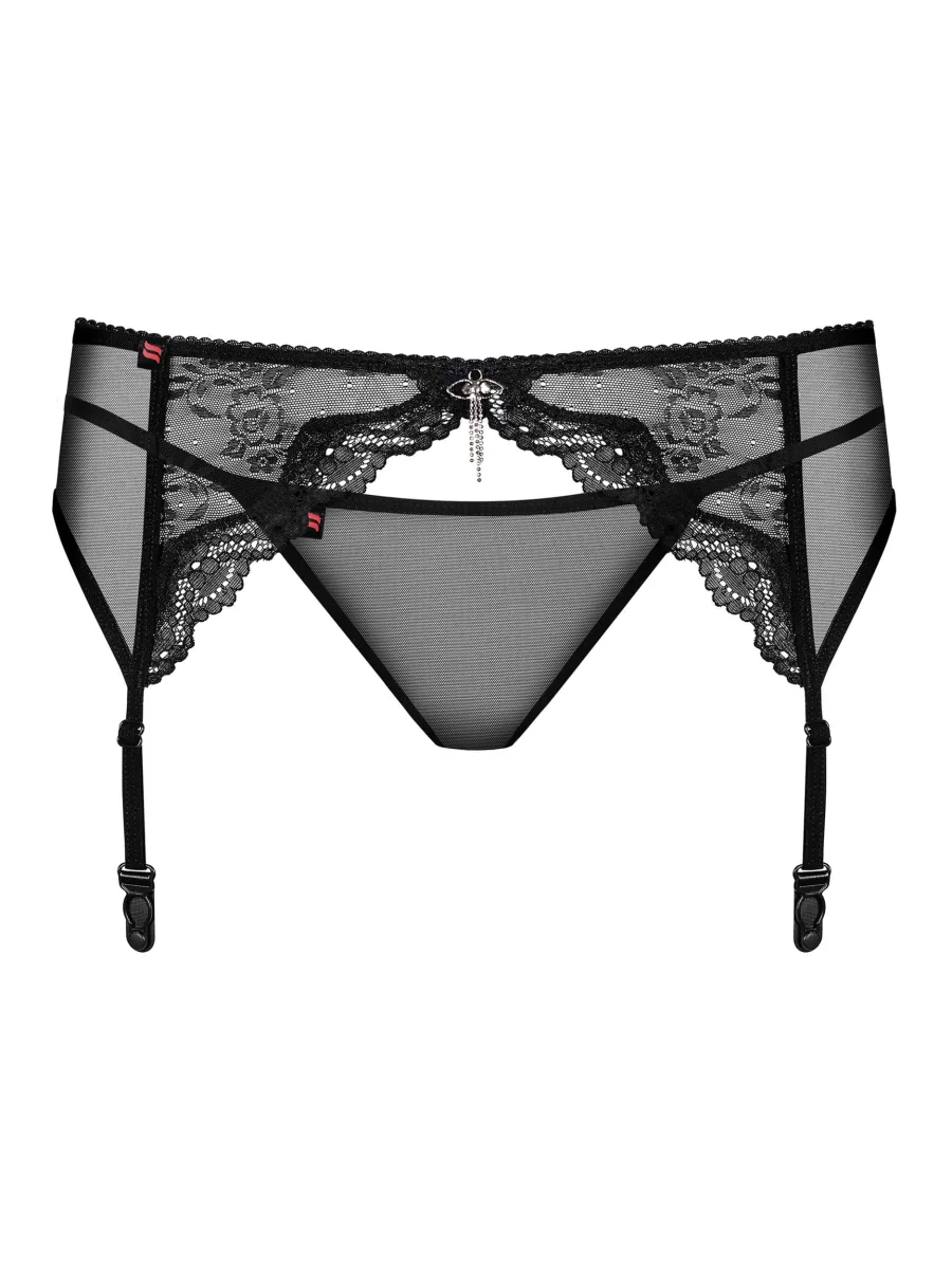 Black Lingerie Set Obsessive Charms — Lace