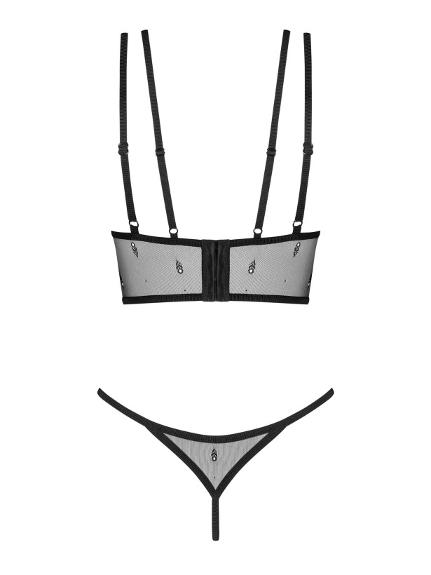 Black Lingerie Set Obsessive Exquisite Anniverse — Cut-out Style