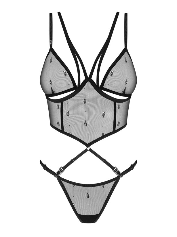 Black Lingerie Set Obsessive Exquisite Anniverse — Cut-out Style