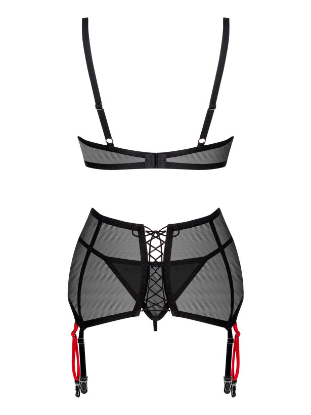 Black Lingerie Set Obsessive Glandez — 3-Piece Set